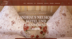 Desktop Screenshot of landhausneuhof.de